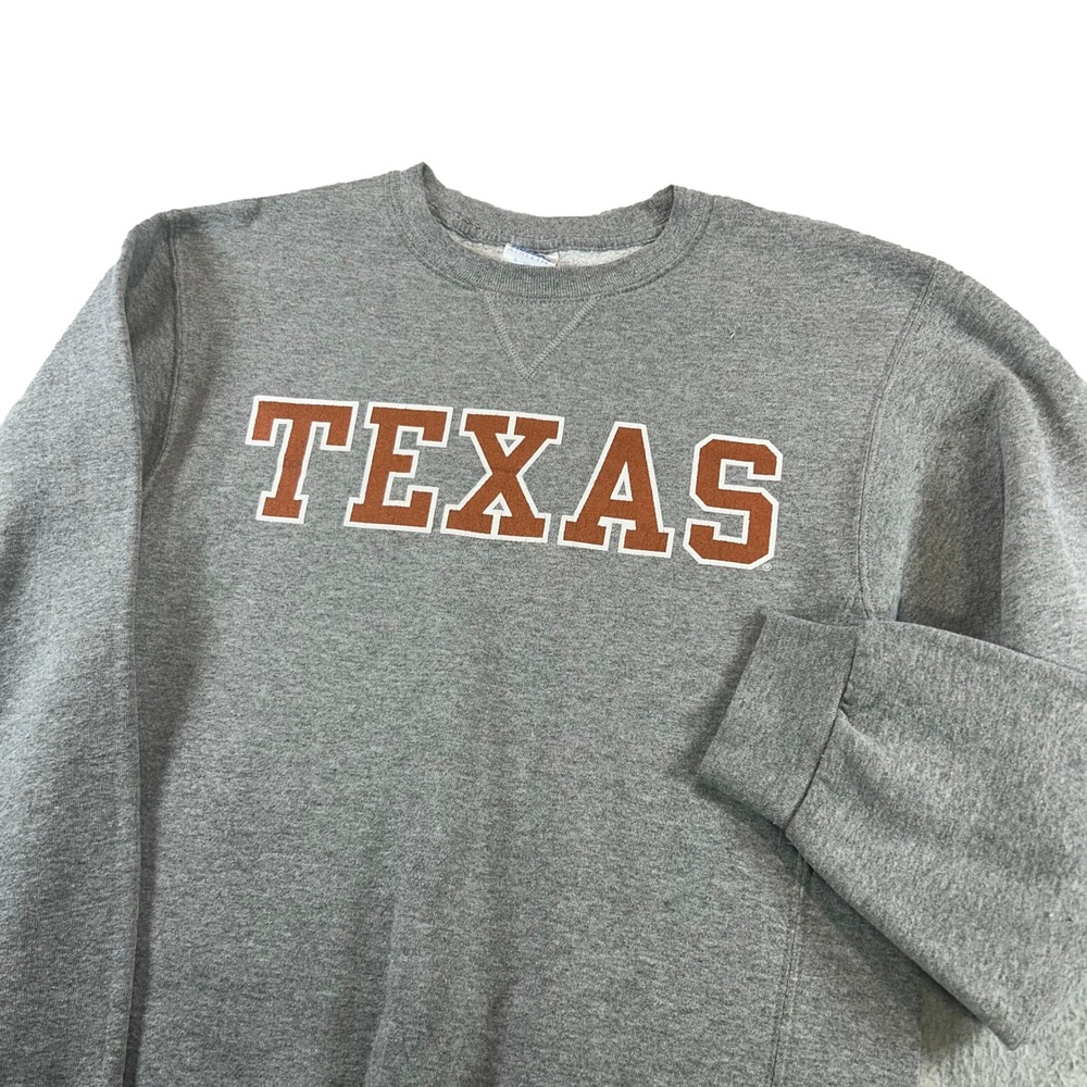 Russell Sweatshirt Small Gray Texas Longhorns Crew Pullover Vintage 90s Y2K